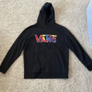 Black Vans Pullover Hoodie, Boys XL